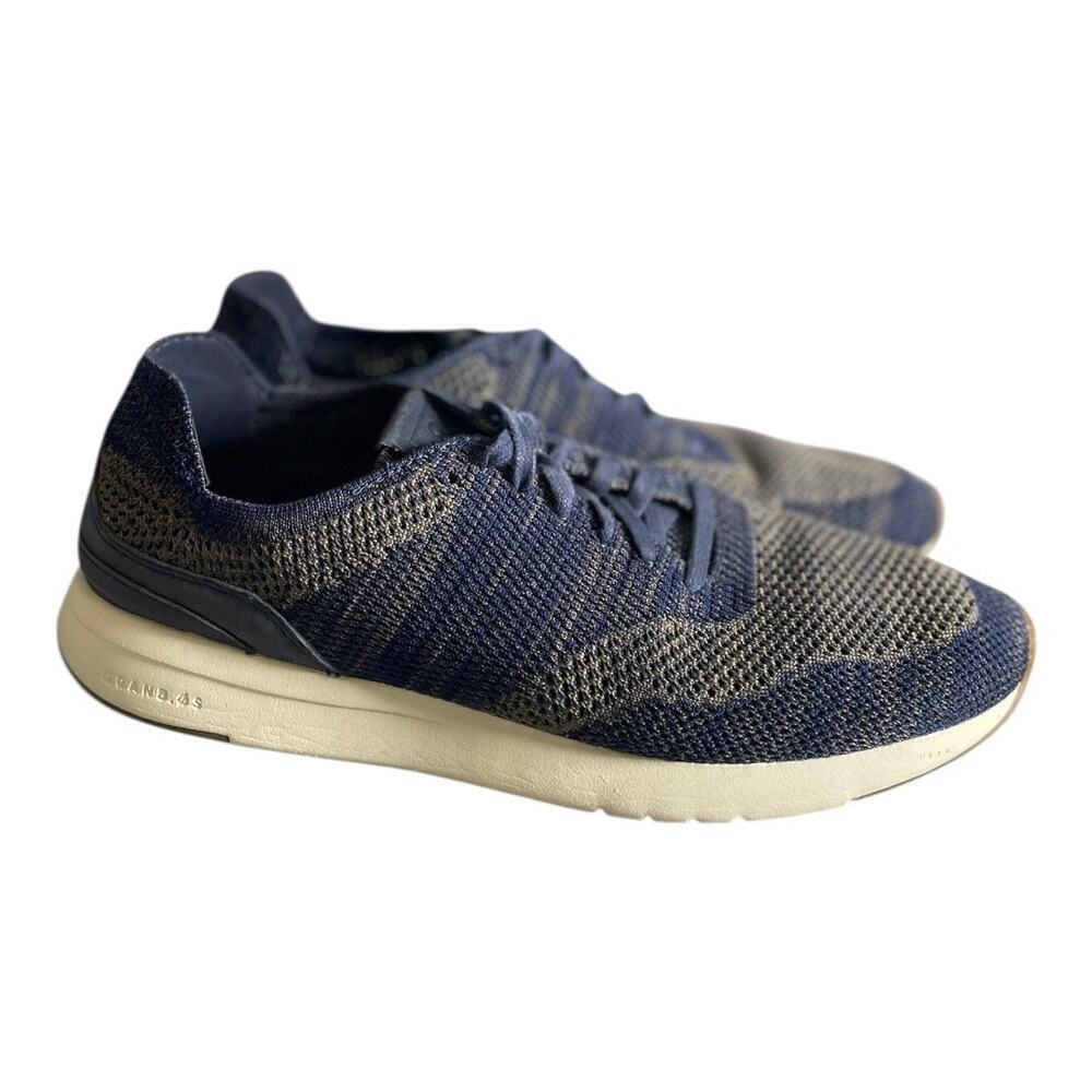 Cole Haan Grand Pro Men’s Runner Stitchlite Knit Navy Sneakers Size-10.5 M